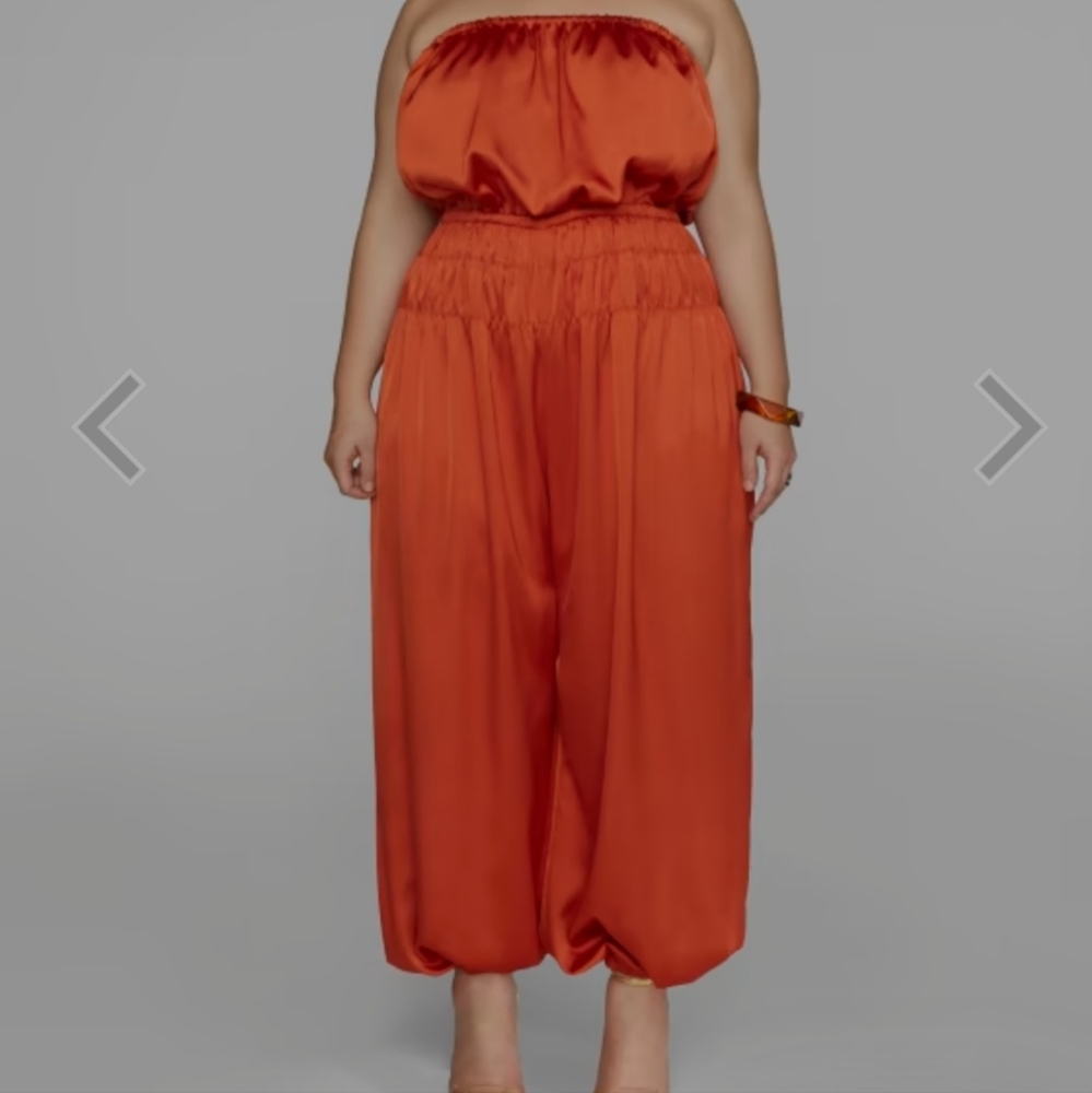 Strapless jumpsuit